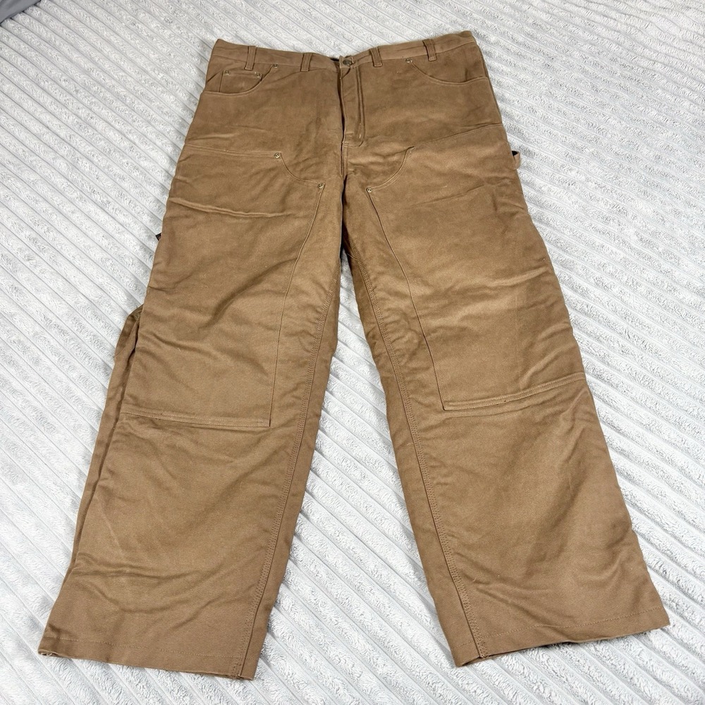 Five Brother Pants Mens 40 X 30 Brown Sherpa Lined Double‎ Knee Insulated Work